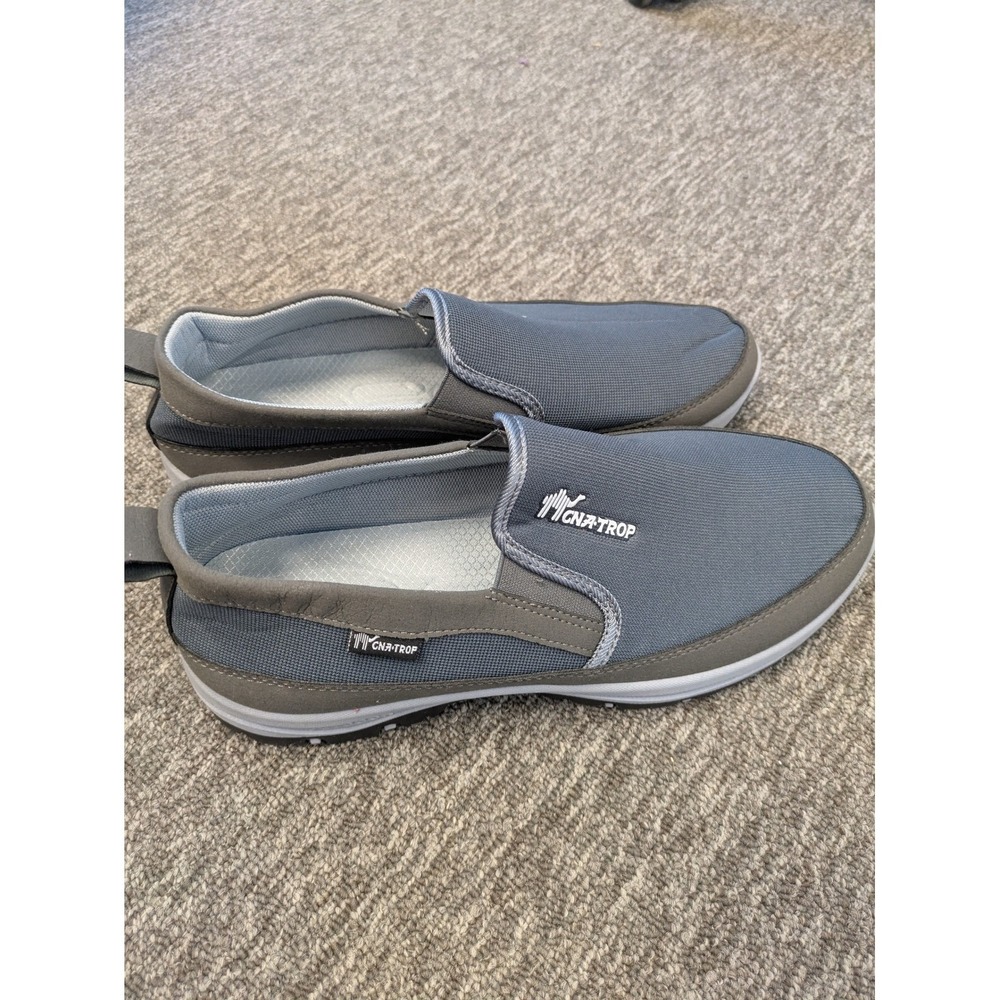 CNA-TROP Mens Gray Slip On‎ Comfort Orthopedic Walking Shoes Loafers Size 46